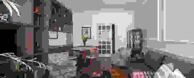 Estar Salas de estar ecléticas por Blacher Arquitetura Eclético