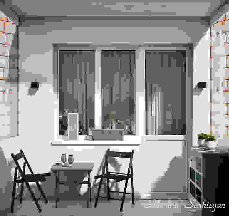 Marina Sarkisyan Ausgefallener Balkon, Veranda & Terrasse