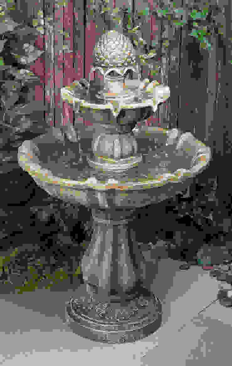 Zuvan 2 Tier Water Fountain Primrose Jardines rústicos Accesorios y decoración