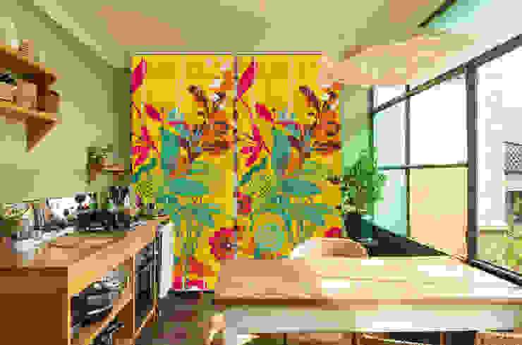 Design Schiebegardinen | Schiebevorhänge | textile Raumtrenner homify Tropische Fenster & Türen Gardinen und Vorhänge