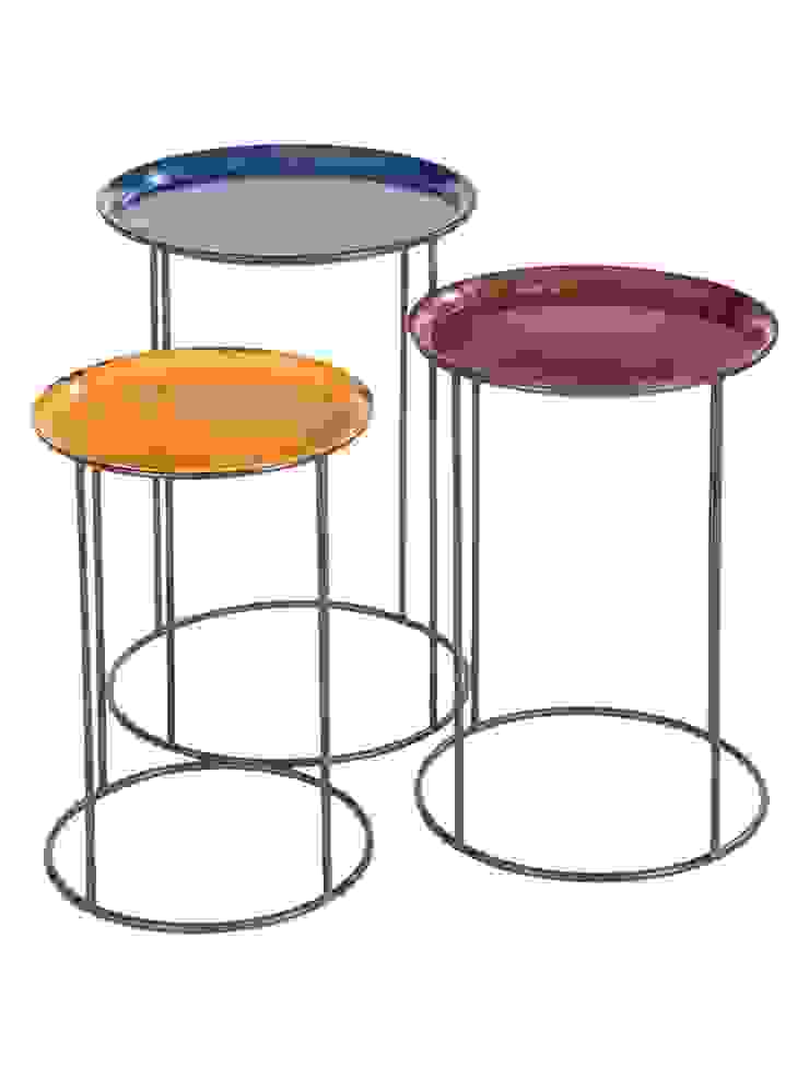 Colour Pop Nesting Tables Luku Home Industriale Wohnzimmer Couch- und Beistelltische
