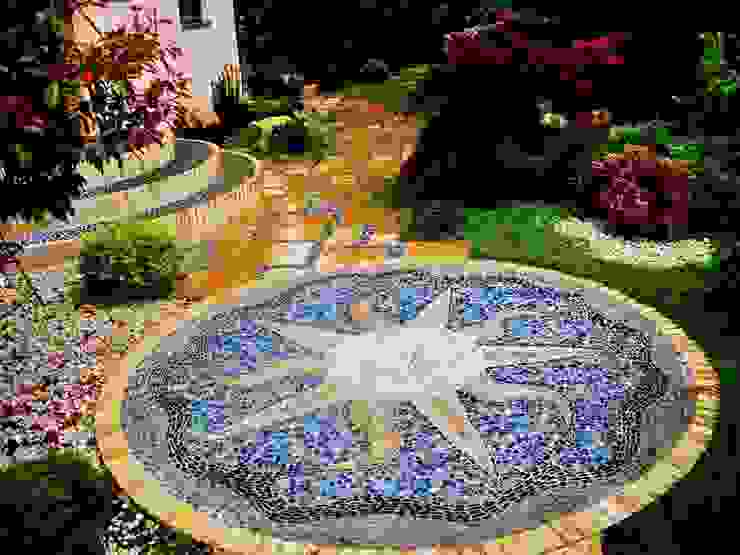 Mosaik Neues Gartendesign by Wentzel Mediterraner Garten Anlage,Grün,Natur,Botanik,Blatt,Fenster,Gras,Biom,Landschaft,Kunst