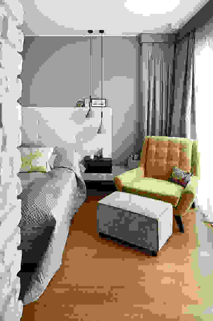 bedroom Esra Kazmirci Mimarlik Modern style bedroom Lighting