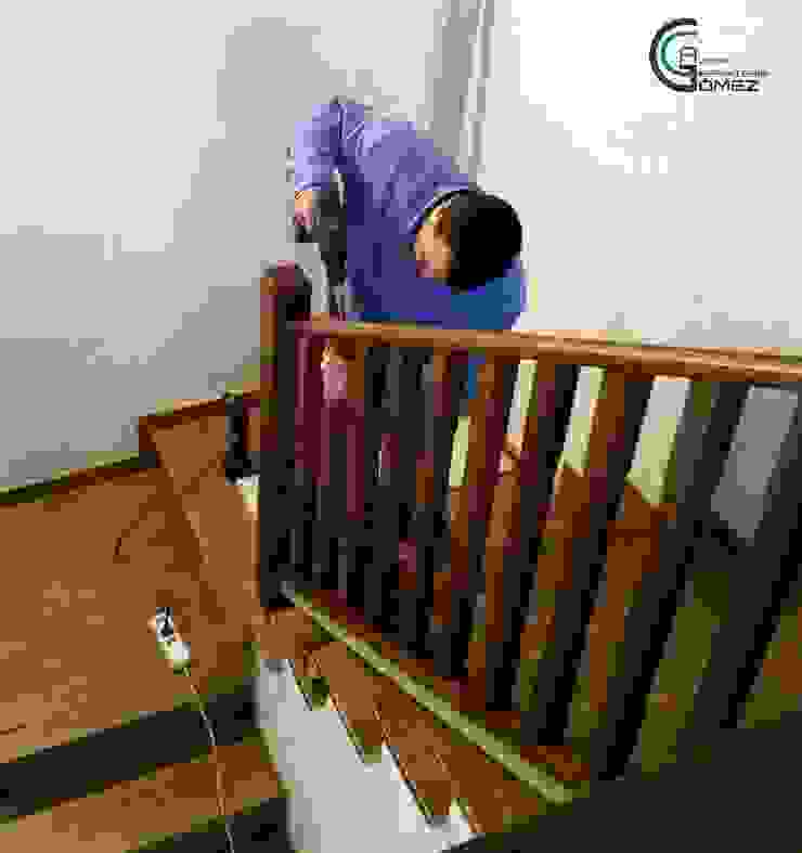 Pasamanos en madera maciza de roble teñida | homify