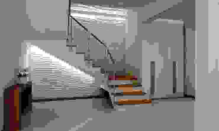 ZAWICKA-ID Projektowanie wnętrz Modern Corridor, Hallway and Staircase