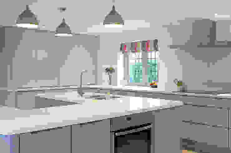 The Painted Handle-less Kitchen Duck Egg Kitchens Dapur Modern