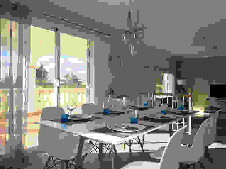Wunderschönes Meerblick Chalet im maritimen Stil, INSIDE tp INSIDE tp Mediterranean style dining room