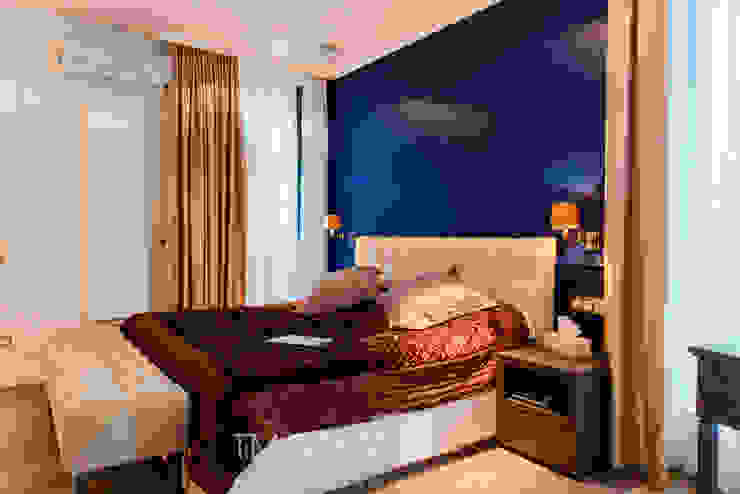 NY Style Apartment TiM Grey Interior Design Klasyczna sypialnia