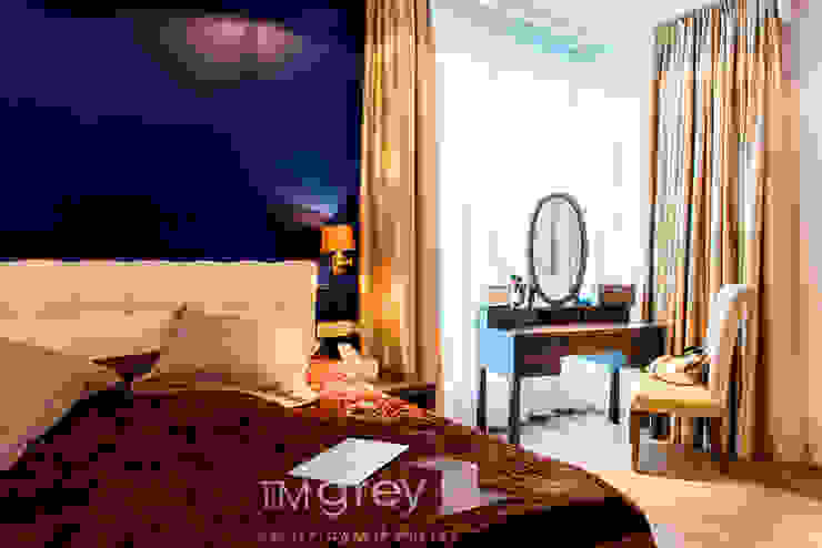 NY Style Apartment TiM Grey Interior Design Klasyczna sypialnia