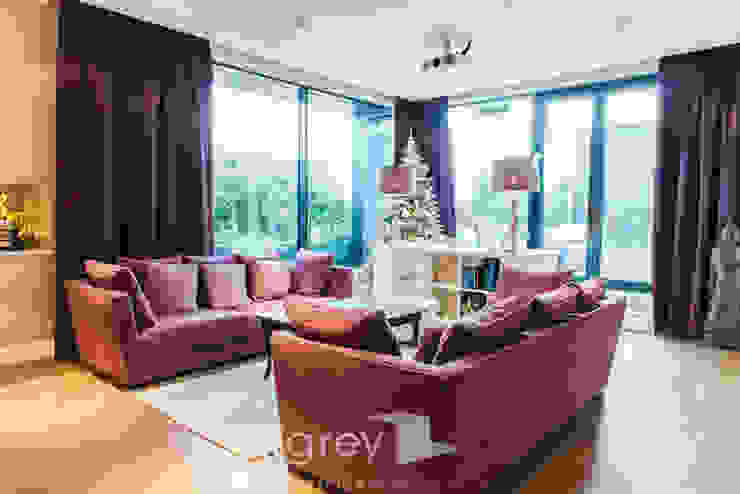 NY Style Apartment TiM Grey Interior Design Klasyczny salon