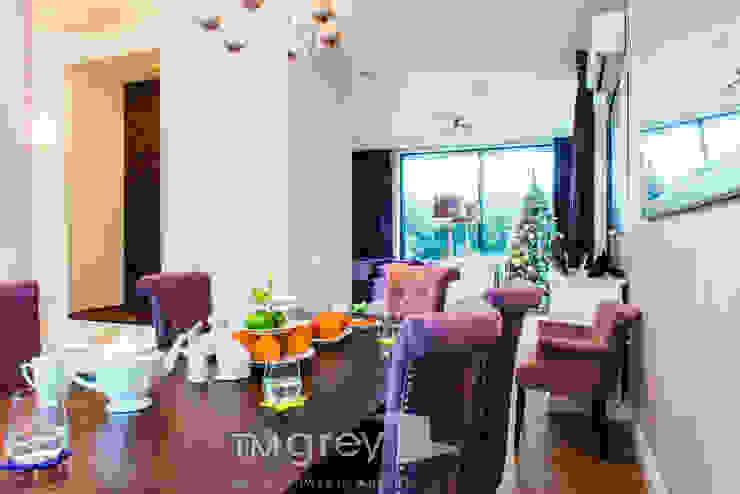 NY Style Apartment TiM Grey Interior Design Klasyczna jadalnia