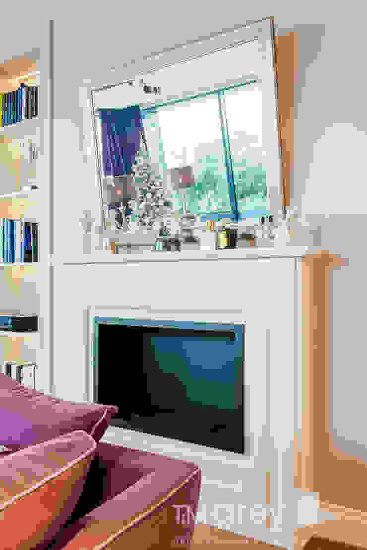 NY Style Apartment TiM Grey Interior Design Klasyczny salon