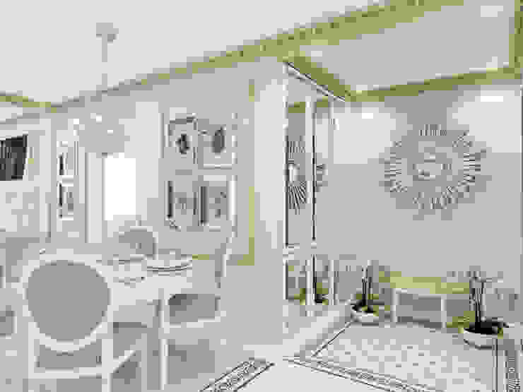 Атмосфера весны в однокомнатной квартире Volkovs studio Коридор, прихожая и лестница в классическом стиле
