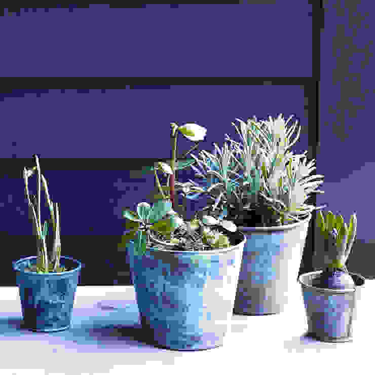 Brent Verdigris Plant Pot, Rowen & Wren Rowen & Wren Rustic style garden Plant pots & vases