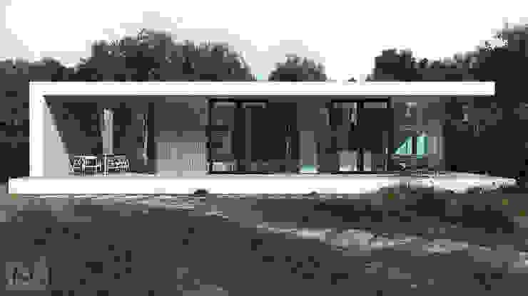 Prefabricated House, ALEXANDER ZHIDKOV ARCHITECT ALEXANDER ZHIDKOV ARCHITECT 미니멀리스트 주택