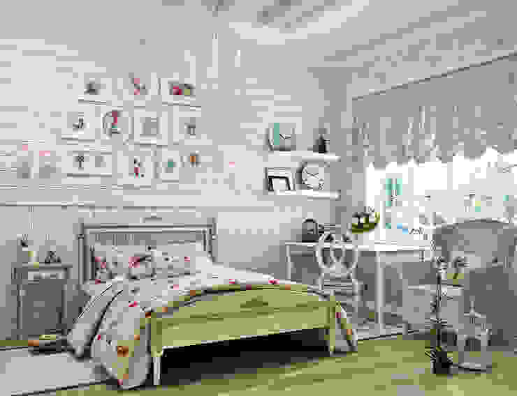 Прованс для детской: три варианта, Студия дизайна ROMANIUK DESIGN Студия дизайна ROMANIUK DESIGN Kamar Bayi/Anak Klasik