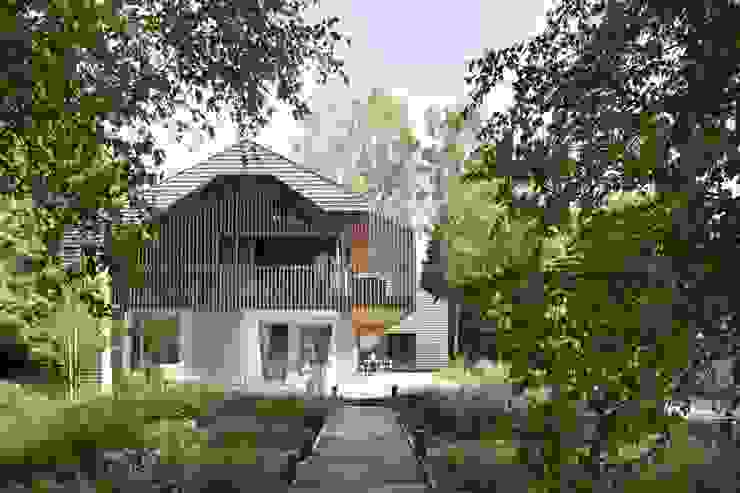 Ansicht Veranda Skandinavische Häuser von architekt stephan maria lang Skandinavisch
