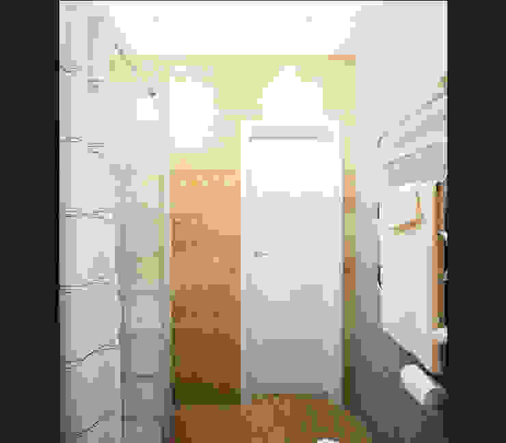 Corredores, halls e escadas minimalistas por IK-architects Minimalista