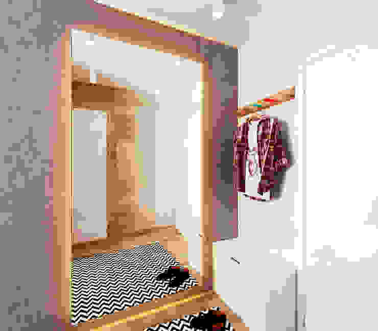 Corredores, halls e escadas minimalistas por IK-architects Minimalista