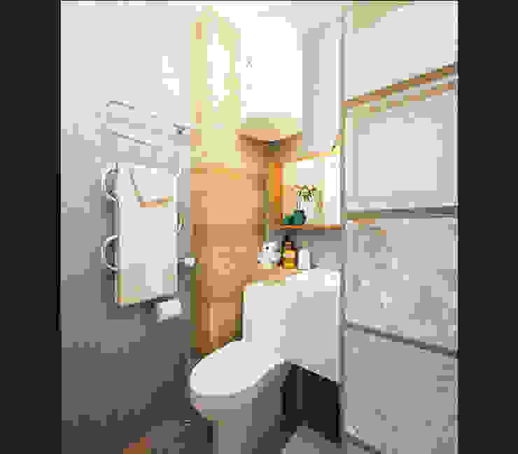 Banheiros minimalistas por IK-architects Minimalista