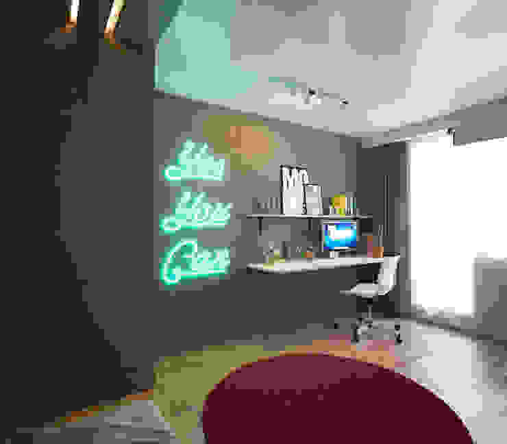 Escritórios minimalistas por IK-architects Minimalista