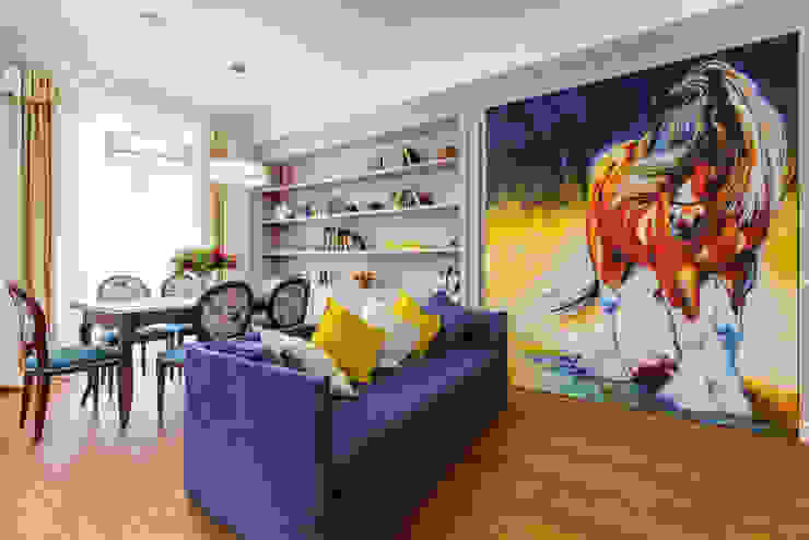 YOUSUPOVA Eclectic style living room