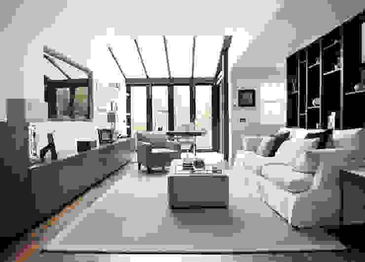Fulham House by Peek Architecture. Alex Maguire Photography Modern living room