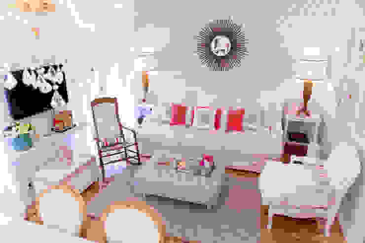 Amoreiras House Salas de estar mediterrâneas por Catarina Batista Studio Mediterrâneo