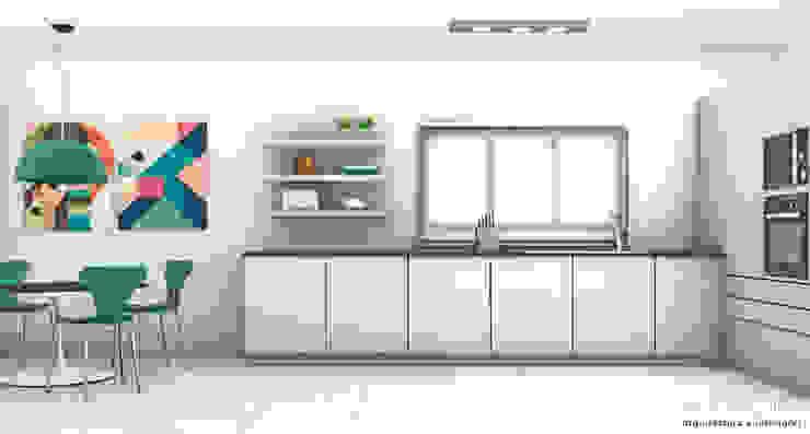 Apartamento Lumiar_Reabilitação Arquitectura + Design Interiores Cozinhas minimalistas por Tiago Patricio Rodrigues, Arquitectura e Interiores Minimalista