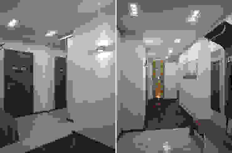 Двухкомнатная квартира для холостяка Коридор, прихожая и лестница в эклектичном стиле от Center of interior design Эклектичный