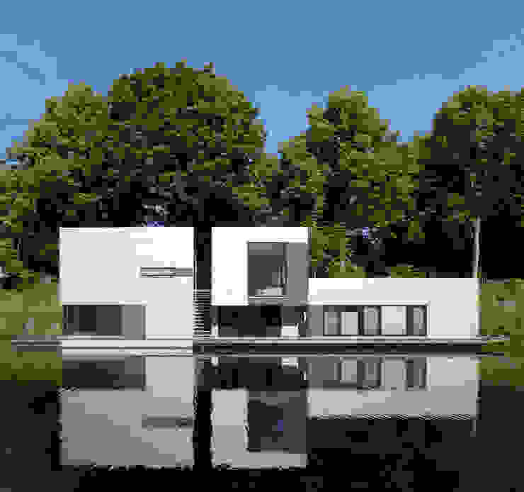 Hausboot am Eilbekkanal Hamburg, DFZ Architekten DFZ Architekten Klassische Häuser Wasser,Himmel,Tageszeit,Eigentum,Anlage,Rechteck,Die Architektur,Natürliche Landschaft,Baum,Grundstück