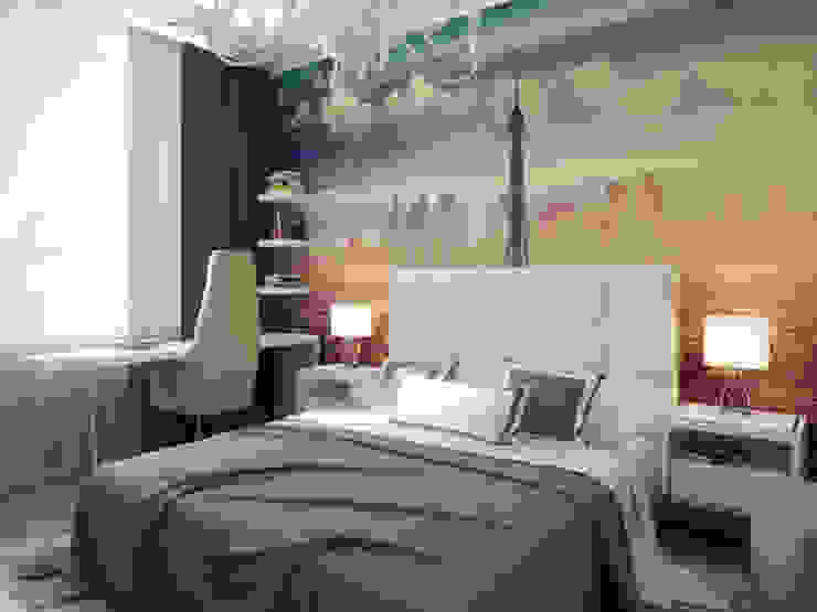 Квартира в ЖК "Вива", Студия дизайна интерьера Маши Марченко Студия дизайна интерьера Маши Марченко Eclectic style bedroom
