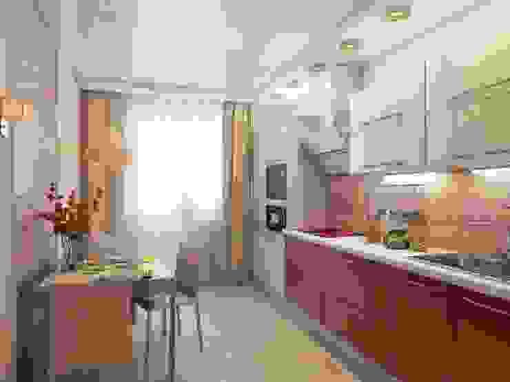 Квартира для молодой пары., Студия дизайна Elena-art Студия дизайна Elena-art Modern kitchen