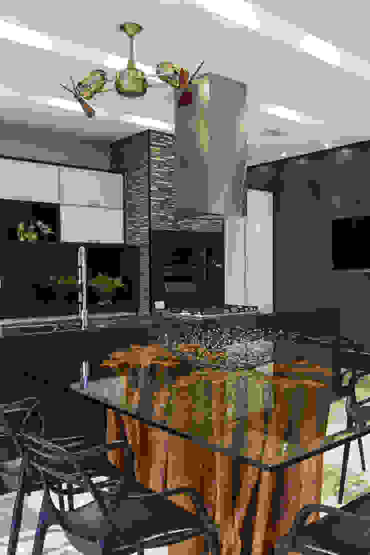 Espaço Gourmet RABAIOLI I FREITAS Cozinhas minimalistas