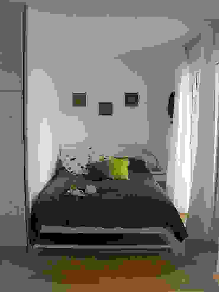 Zona notte monolocale (DOPO) Clara Avagnina Home Staging