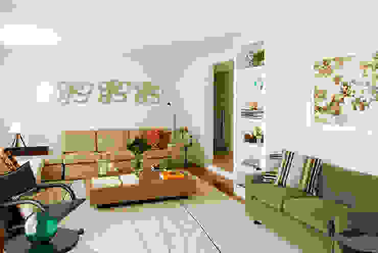 Apartamento Itaim Marcella Loeb Salas de estar modernas