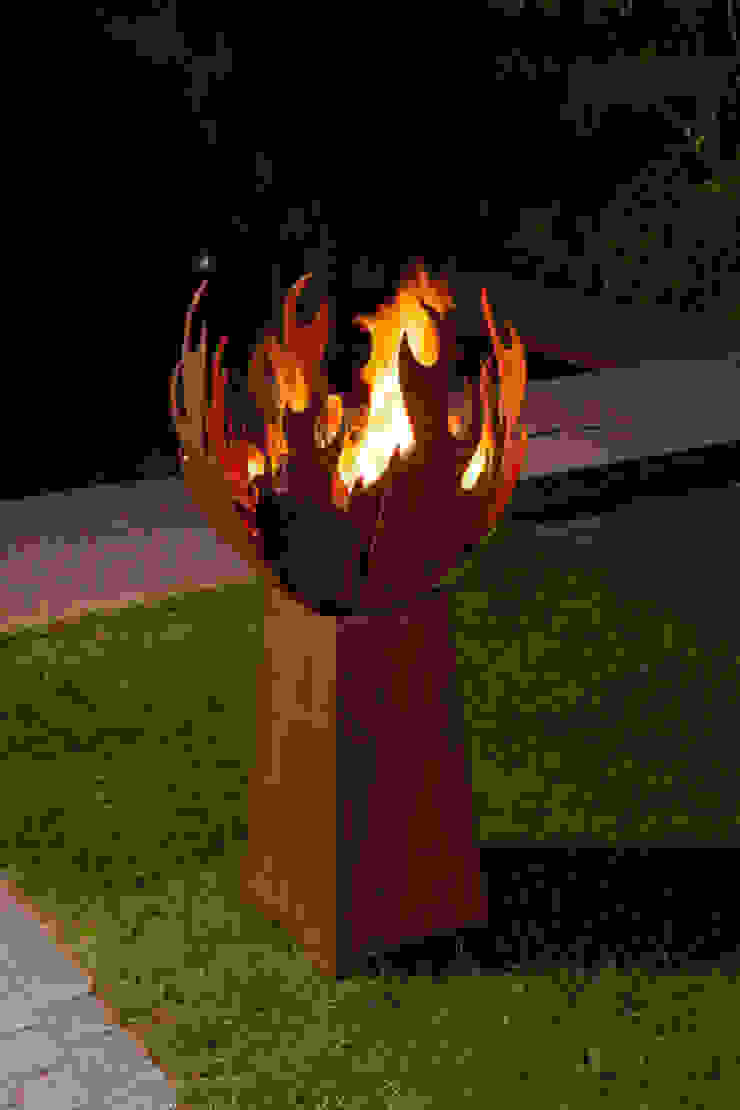 außergewöhnliche Feuerstellen - Flamme, Atelier51 Atelier51 Ausgefallener Garten Feuerplätze und Grill