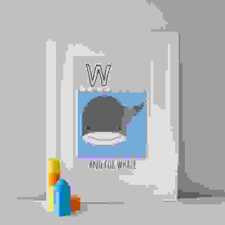 W is for Whale :: Personalised Print Hope & Rainbows Nursery/kid's roomAccessories & decoration
