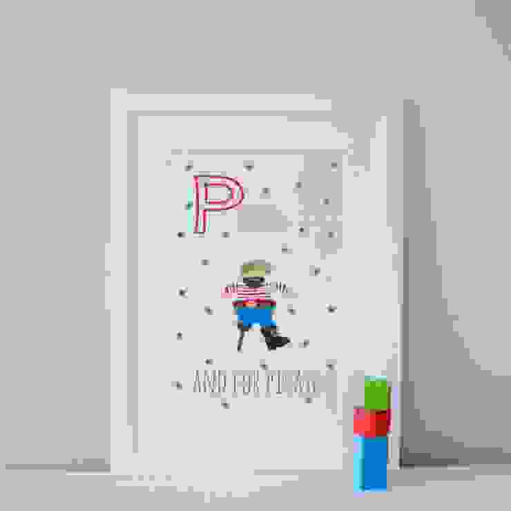 P is for Pirate :: Personalised Print Hope & Rainbows Nursery/kid's roomAccessories & decoration