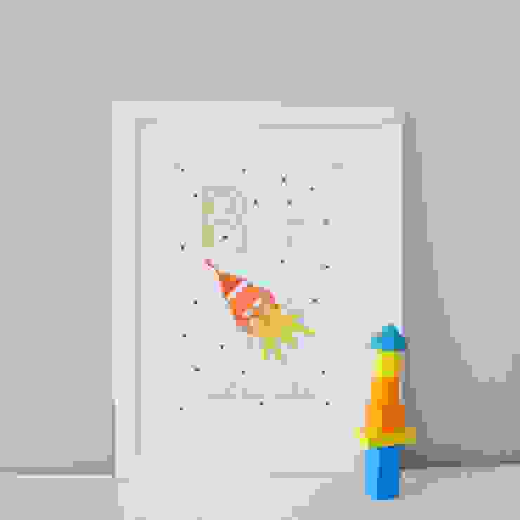 R is for Rocket :: Personalised Print Hope & Rainbows Nursery/kid's roomAccessories & decoration