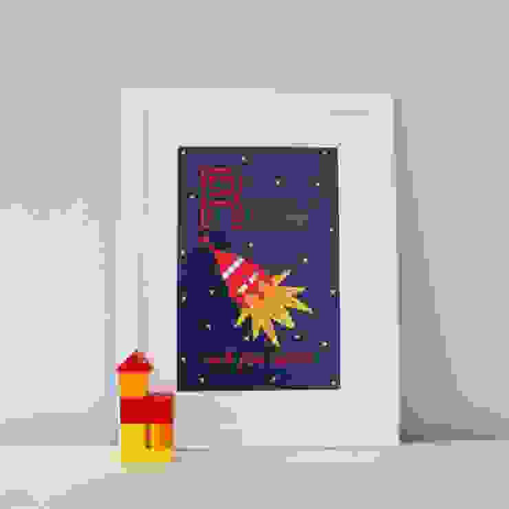 R is for Rocket (Dark) :: Personalised Print Hope & Rainbows Nursery/kid's roomAccessories & decoration