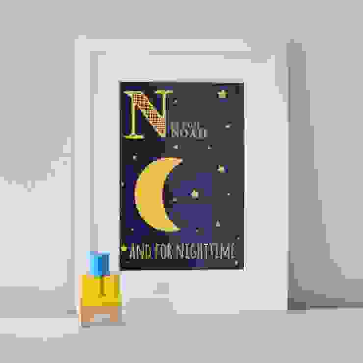 N is for Nighttime :: Personalised Print Hope & Rainbows Nursery/kid's roomAccessories & decoration