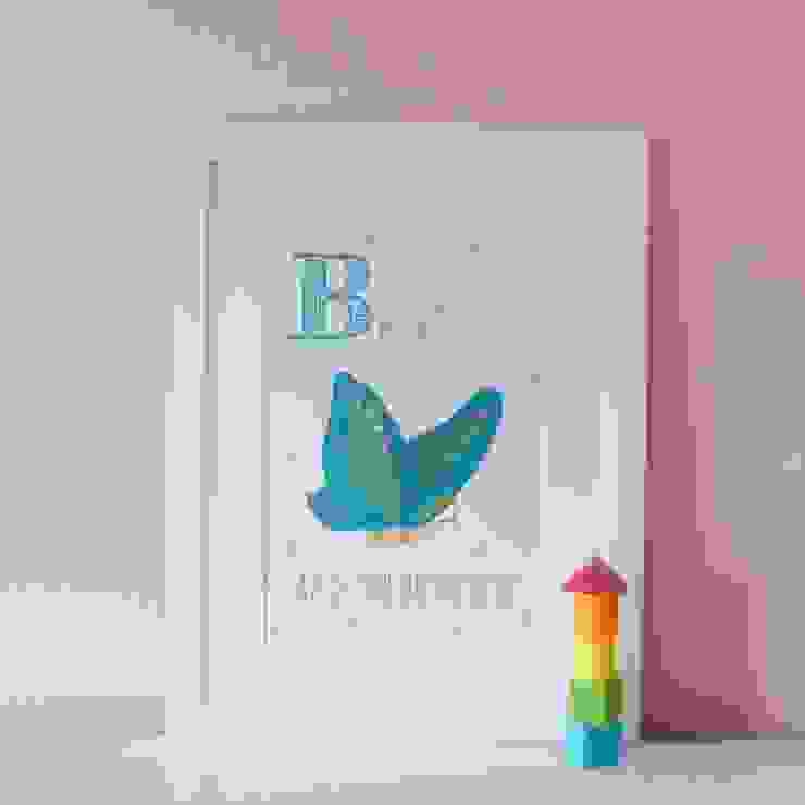 B is for Butterfly :: Personalised Print Hope & Rainbows Nursery/kid's roomAccessories & decoration