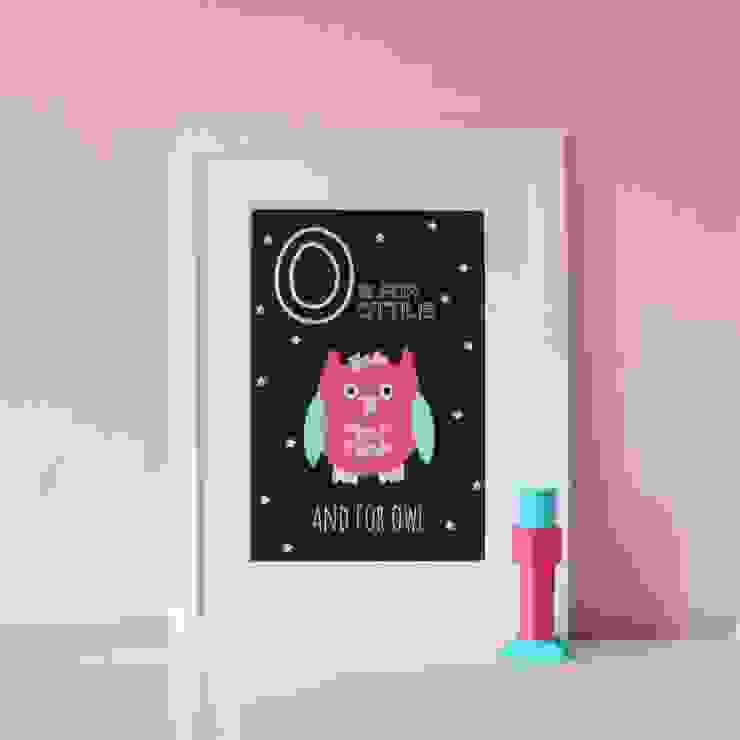 O is for Owl :: Personalised Print Hope & Rainbows Nursery/kid's roomAccessories & decoration