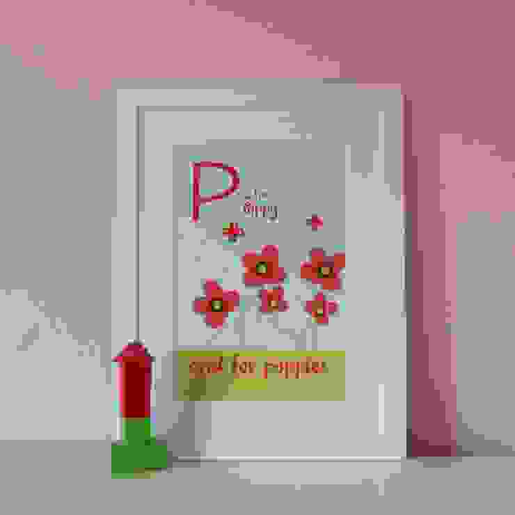 P is for Poppies :: Personalised Print Hope & Rainbows Nursery/kid's roomAccessories & decoration