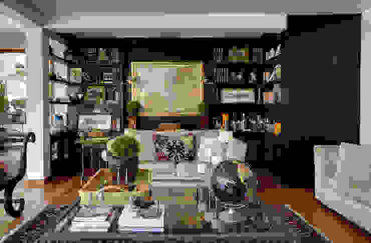 casa CR Raquel Junqueira Arquitetura Salas de estar campestres