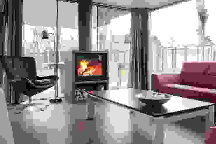 Moderne recreatiewoning, Bongers Architecten Bongers Architecten Ruang Keluarga Modern
