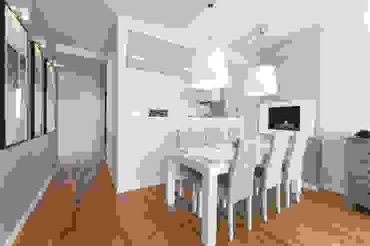 Mieszkanie – Warszawa – 85 m2 Mprojekt Nowoczesna jadalnia