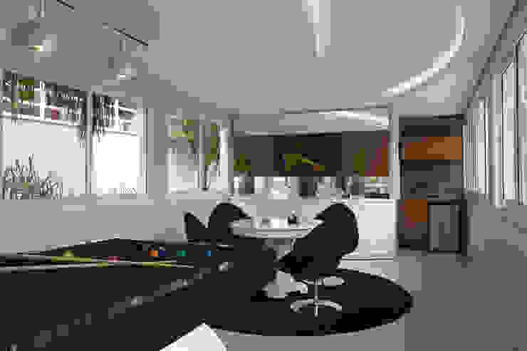 Casa da Serra Arquiteto Aquiles Nícolas Kílaris Salas multimídia modernas