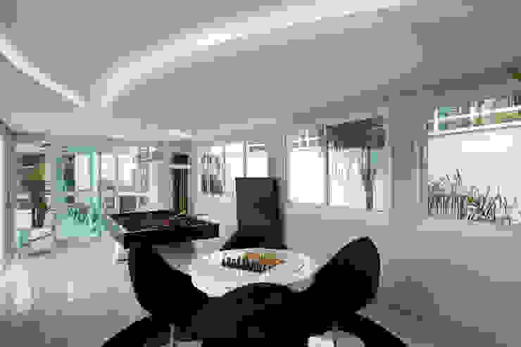 Casa da Serra Arquiteto Aquiles Nícolas Kílaris Salas multimídia modernas